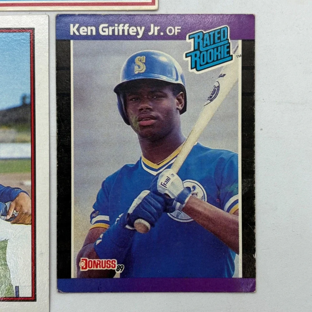 Ken Griffey Jr Rookie Card Lot 1989 Donruss Topps Bowman Mariners 5 Card Set